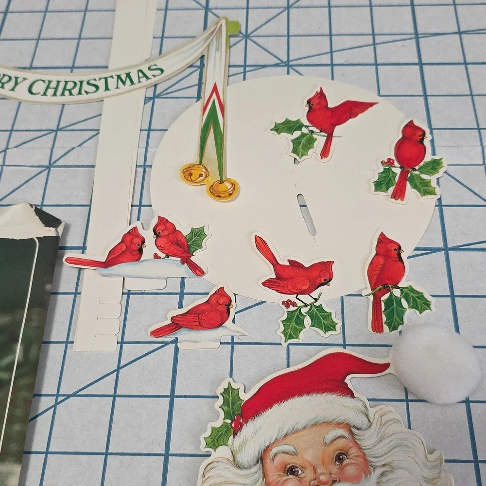 Hallmark‎ Merry Santa Christmas Centerpiece in Red and White 14